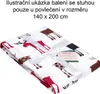 SCANquilt povlečení KLASIK sobi bíločervenohnědá 100% Náhled obrázku produktu 5