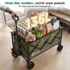Sekey Bollerwagen faltbar 150 kg mit Bremsen, klappbarer Produktbild-Vorschau 7