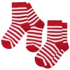 Kinder Socken 2-er Pack aus Baumwolle Farbige Ringel Rot Produktbild-Vorschau 1