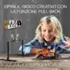 A young girl is playing with a LEGO Technic race truck. Anteprima dell’immagine prodotto