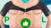 A split image showing two men wearing black shoulder braces, with 'P' and 'L' labels and a thumbs-up icon. Anteprima dell’immagine prodotto