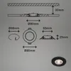 BRILONER Lot de 12 spots LED encastrables IP44 noir mat Voir les images du produit 5