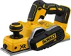 A yellow and black DeWALT power planer is shown from a diagonal angle on a white background. Voir les images du produit