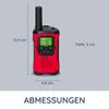 Alecto FR115RD - Kit de 2 talkies-walkies pour enfants, Voir les images du produit 2