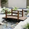 Pont de jardin COSTWAY avec garde-corps, pont pour bassin, Voir les images du produit 2