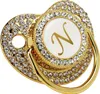 Ciuccio Baby Bling Golden clip lettera curva con Anteprima dell’immagine prodotto 1
