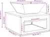 vidaXL Feuerstelle Rostig 50 x 50 x 40 cm Wetterfeststahl Produktbild-Vorschau 7