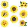 Aufkleber auf Rolle Sonnenblumen 500 Stück Titanum Produktbild-Vorschau 2