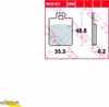 TRW Bremsbelagsatz MCB827SRM Vespa LXV50 C38 Fuoco 500 M61 Produktbild-Vorschau 1