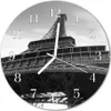 Glasuhr Wanduhr Küchenuhr Echt-Glas 30fi cm Eiffelturm Produktbild-Vorschau 1