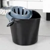 Vedro na mop so žmýkačom, plastové, čierne, 14 l Náhľad obrázku produktu 2