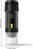 A product shot of a portable coffee maker with dimensions indicated. Náhled obrázku produktu