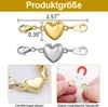 6er-Pack magnetische Schmuckverschlüsse – herzförmige Produktbild-Vorschau 5