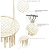 Close-up details of a hanging chair, highlighting its construction and materials. Produktbild-Vorschau