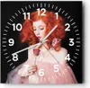 Wanduhr - Quadrat - Glasuhr - Erz Frau Rose - 30x30cm - Produktbild-Vorschau 1
