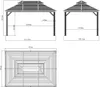 Sojag Pavilon Mykonos 10x14 čedičově šedý 299 x 425 x 292 Náhled obrázku produktu 7