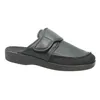 A single black slipper shown from the side against a white background. Produktbild-Vorschau