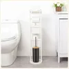 Set da toilette in piedi Yorbay in bambù, con porta rotolo Anteprima dell’immagine prodotto 8