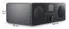 A product shot of a black Hama radio with dimensions indicated by lines and text. Produktbild-Vorschau