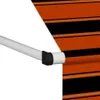 vidaXL Einziehbare Markise Handbetrieben 300 cm Orange und Produktbild-Vorschau 4