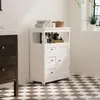 Mobile da bagno bianco con cassetti, da appoggio, per bagno Anteprima dell’immagine prodotto 2