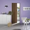 A room with a folding door, cabinets, a table with chairs, and a laundry area visible through the open door. Produktbild-Vorschau
