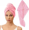 Sušenie vlasov HANDSHIRT Head Cap LEAVING Mikrovlákno Pink Náhľad obrázku produktu 1