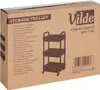 The image shows the packaging of a storage trolley. Anteprima dell’immagine prodotto