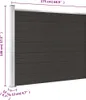 vidaXL Zaunelement WPC 175x146 cm Schwarz Produktbild-Vorschau 7