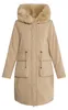 Damen Parka wattiert mit Kunstfellkragen beige Größe L Produktbild-Vorschau 1