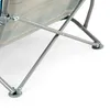 Close-up of the metal frame and fabric of a camping chair. Produktbild-Vorschau
