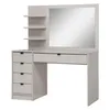 BEAUTYSOFA | Schminktisch MALTA Kaschmir 120 cm mit Spiegel Produktbild-Vorschau 4