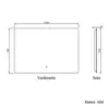 Badspiegel mit Beleuchtung 100×70cm Kaltweiß dimmbar Produktbild-Vorschau 7