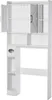 A white bathroom storage cabinet designed to fit over a toilet, shown from the front. Náhled obrázku produktu
