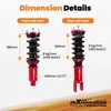 Znížená súprava Coilover pre Honda Civic ED8 ED9 EE8 CRX Náhľad obrázku produktu 5
