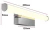 kalb | Kalb LED Spiegelleuchte 300mm Rund 230V Chrom Modern Produktbild-Vorschau 7