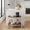 A kitchen scene with a serving cart. Voir les images du produit
