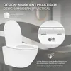 LuxeBath bezramkowa wisząca muszla klozetowa długa 54 cm, Podgląd zdjęcia produktu 3