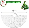 Weihnachtsbaum Decke Christbaumdecke 90 cm, Gro? Kunstfell Produktbild-Vorschau 5
