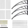 NAIZY Vordach für Haustür 200 x 100 cm - Transparent Produktbild-Vorschau 3
