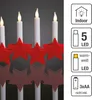 LED Leuchter Sterne rot Motiv Weihnachten Winter Kerzen Produktbild-Vorschau 3