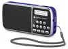 A digital radio with a blue casing and a black speaker grille, shown from a three-quarter angle. Produktbild-Vorschau