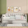 DAY-Betten(Beige,90 x 200(190))Sofabett,Gepolstertes Produktbild-Vorschau 4