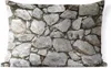 MuchoWow® Outdoor Kissen - Steinmauer mit kleinen und Produktbild-Vorschau 1