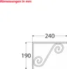 Regalhalter 240x190mm Regalträger Regalwinkel Wandkonsole Produktbild-Vorschau 5