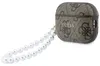 Hülle Case AirPods Pro 3 Guess Kunstleder braun Logo Produktbild-Vorschau 3