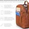 ROYALZ "Delaware" moderner kleiner Rucksack Damen Leder - Produktbild-Vorschau 3