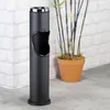 1.09 Stojící popelník s odpadkovým košem - Barva: černá Náhled obrázku produktu 4