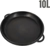 Kazan Gusseisen 10 Liter mit Deckel Pfanne Kasan mit rundem Produktbild-Vorschau 1