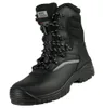 A black work boot shown in a studio setting against a white background. Náhled obrázku produktu
